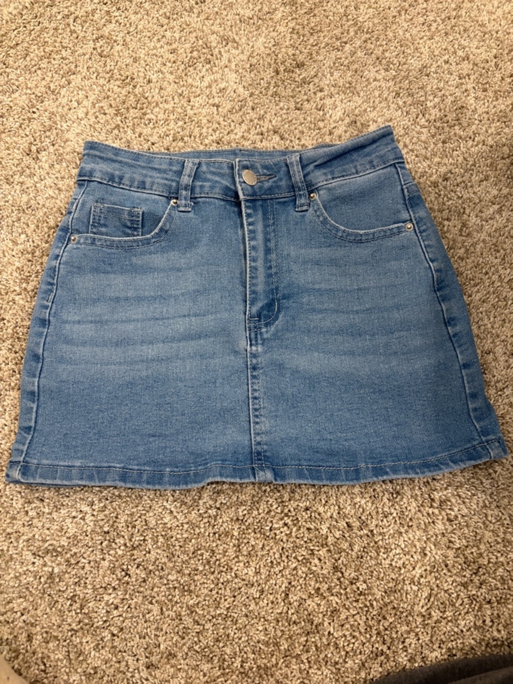 Blue Denim Skirt